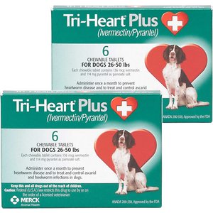 Tri-Heart©+狗,26-50磅。