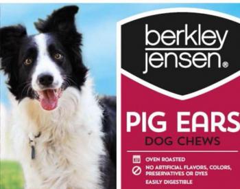 由于可能的沙门氏菌健康风险，狗商品美国LLC扩大了志愿召回，包括伯克利·詹森猪耳朵宠物治疗